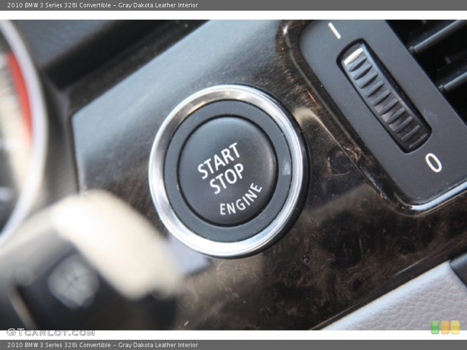 Gray Dakota Leather Interior Controls for the 2010 BMW 3 Series 328i Convertible #54192688