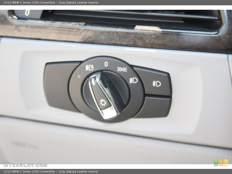 Gray Dakota Leather Interior Controls for the 2010 BMW 3 Series 328i Convertible #54192706