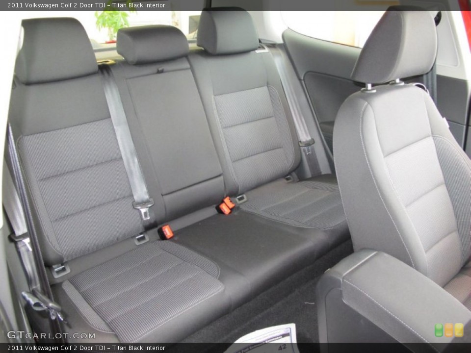 Titan Black Interior Photo for the 2011 Volkswagen Golf 2 Door TDI #54193075