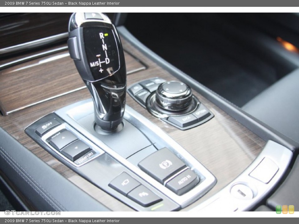 Black Nappa Leather Interior Transmission for the 2009 BMW 7 Series 750Li Sedan #54193471