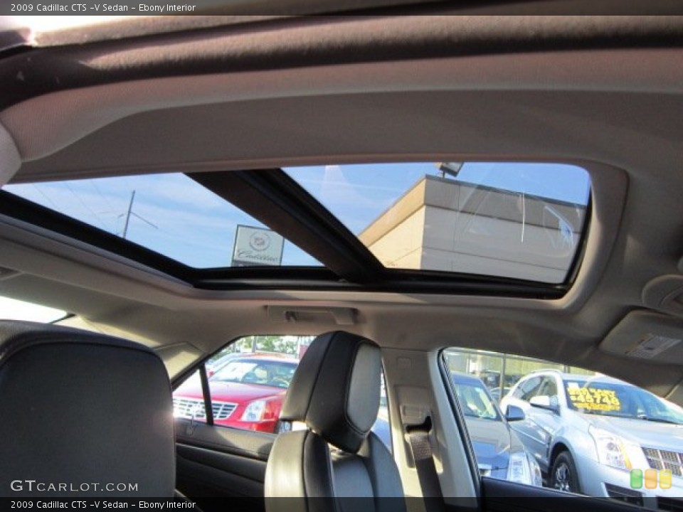 Ebony Interior Sunroof for the 2009 Cadillac CTS -V Sedan #54193609