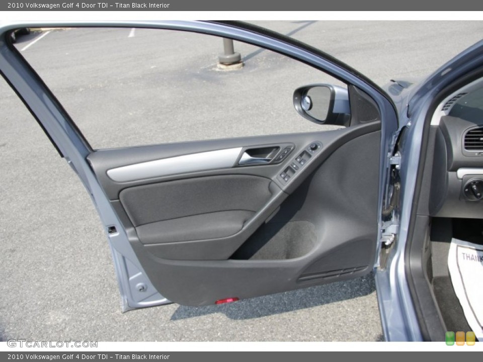Titan Black Interior Door Panel for the 2010 Volkswagen Golf 4 Door TDI #54194548