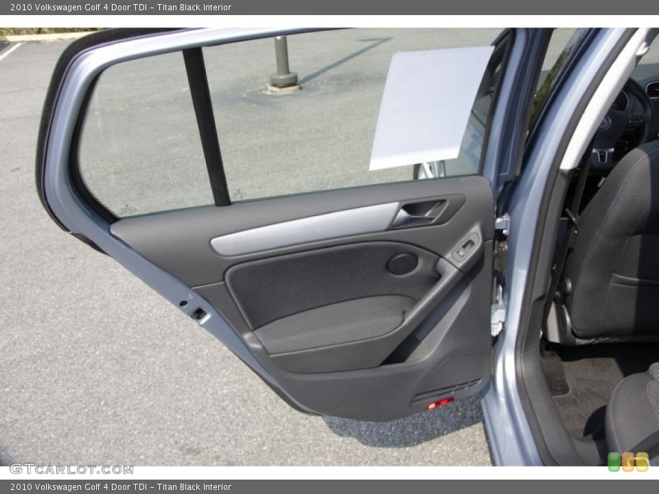 Titan Black Interior Door Panel for the 2010 Volkswagen Golf 4 Door TDI #54194554
