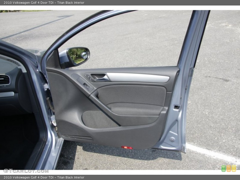 Titan Black Interior Door Panel for the 2010 Volkswagen Golf 4 Door TDI #54194587