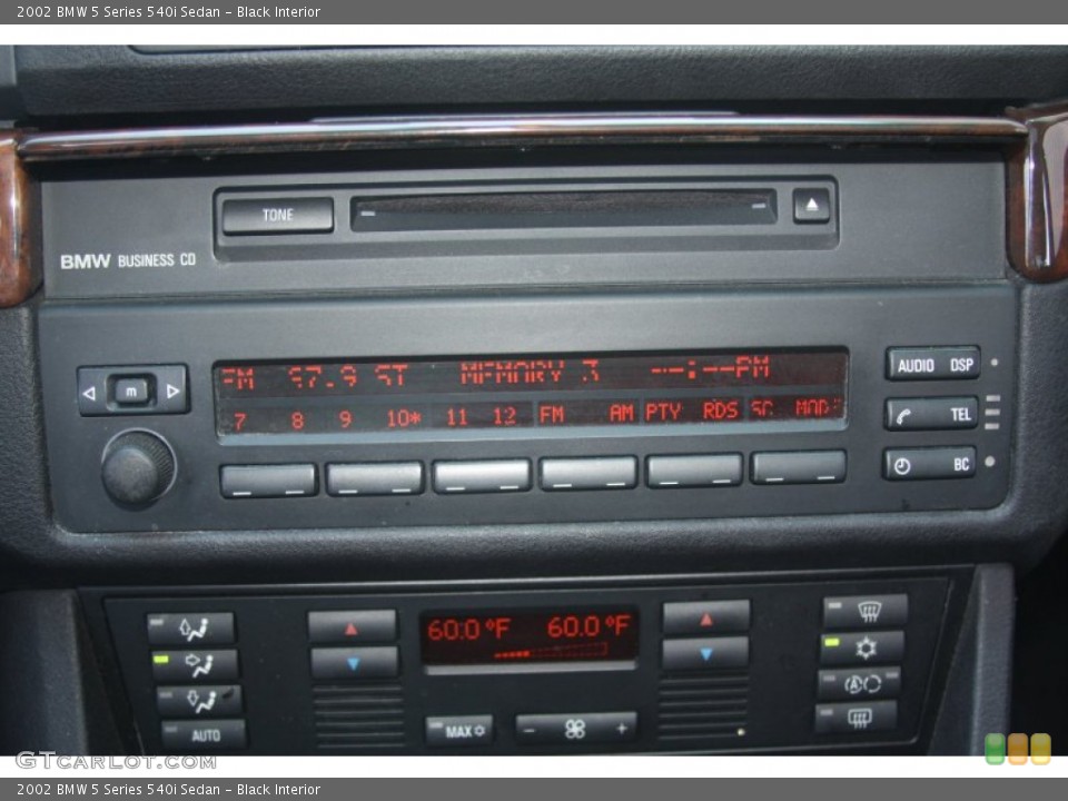 Black Interior Audio System for the 2002 BMW 5 Series 540i Sedan #54196624