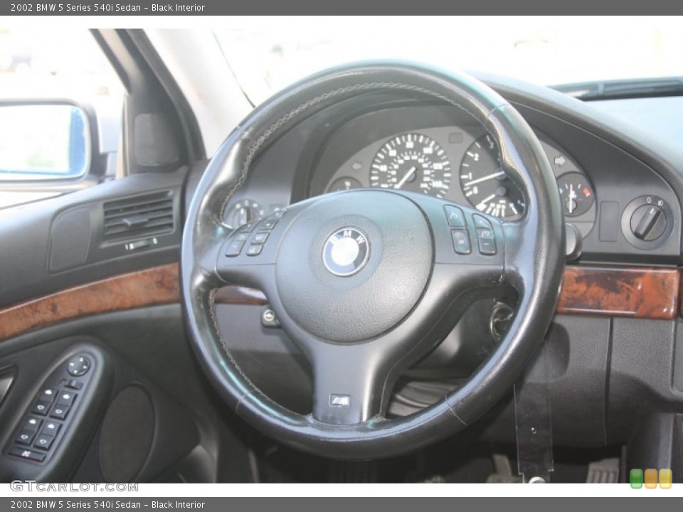 Black Interior Steering Wheel for the 2002 BMW 5 Series 540i Sedan #54196651