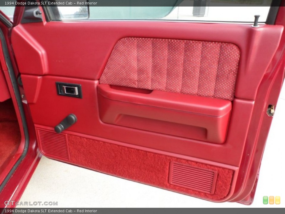 Red Interior Door Panel for the 1994 Dodge Dakota SLT Extended Cab #54205263