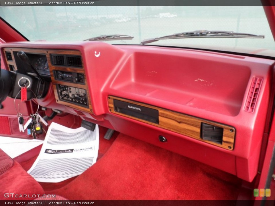 Red Interior Dashboard for the 1994 Dodge Dakota SLT Extended Cab #54205275