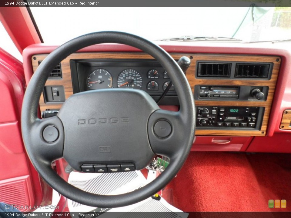 Red Interior Steering Wheel for the 1994 Dodge Dakota SLT Extended Cab #54205332