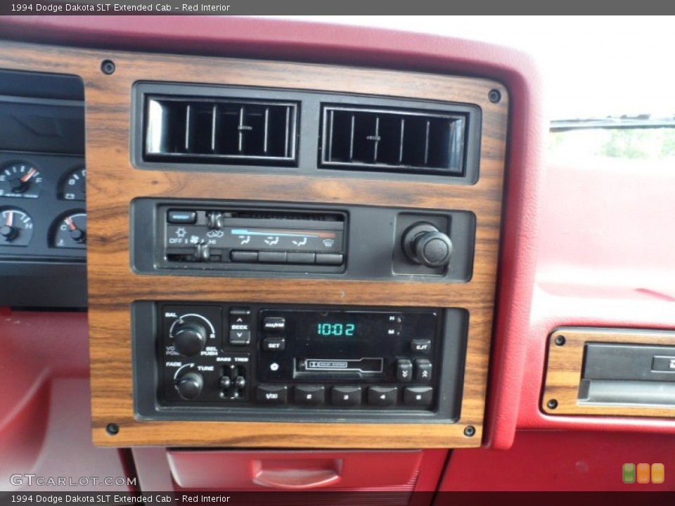 Red Interior Controls for the 1994 Dodge Dakota SLT Extended Cab #54205344