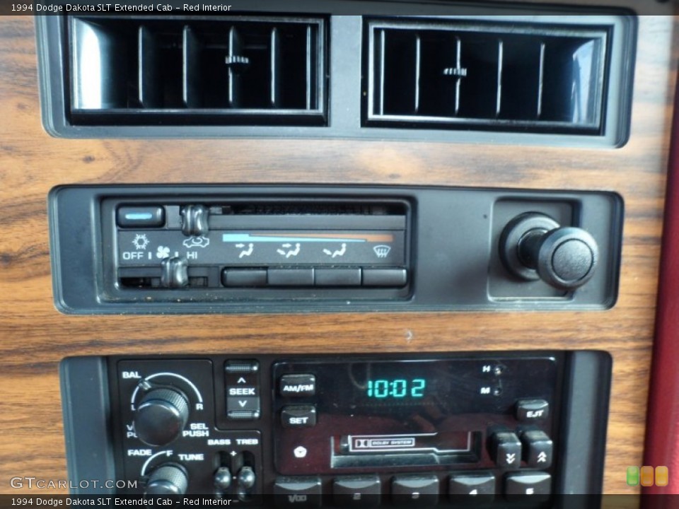 Red Interior Controls for the 1994 Dodge Dakota SLT Extended Cab #54205356