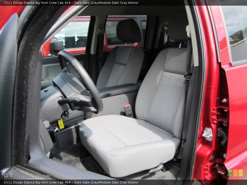 Dark Slate Gray/Medium Slate Gray Interior Photo for the 2011 Dodge Dakota Big Horn Crew Cab 4x4 #54205572
