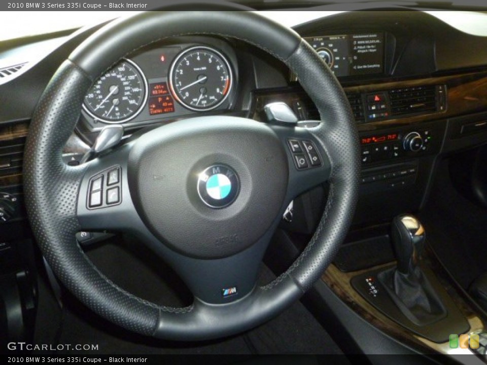 Black Interior Steering Wheel for the 2010 BMW 3 Series 335i Coupe #54205958