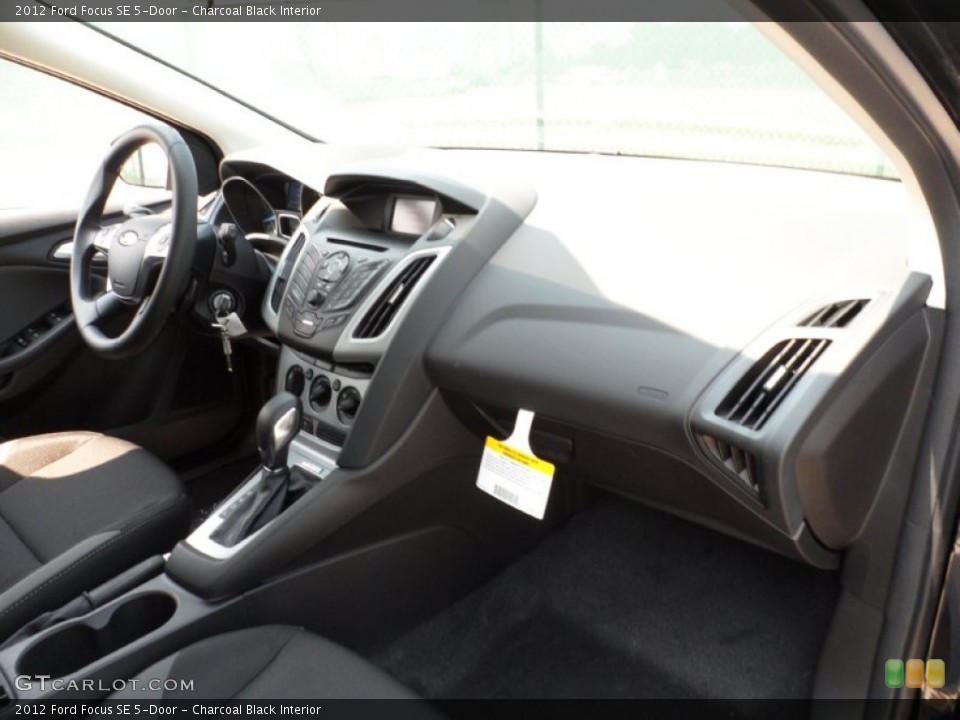 Charcoal Black Interior Dashboard for the 2012 Ford Focus SE 5-Door #54207480
