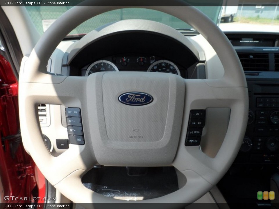 Stone Interior Steering Wheel for the 2012 Ford Escape XLS #54208287