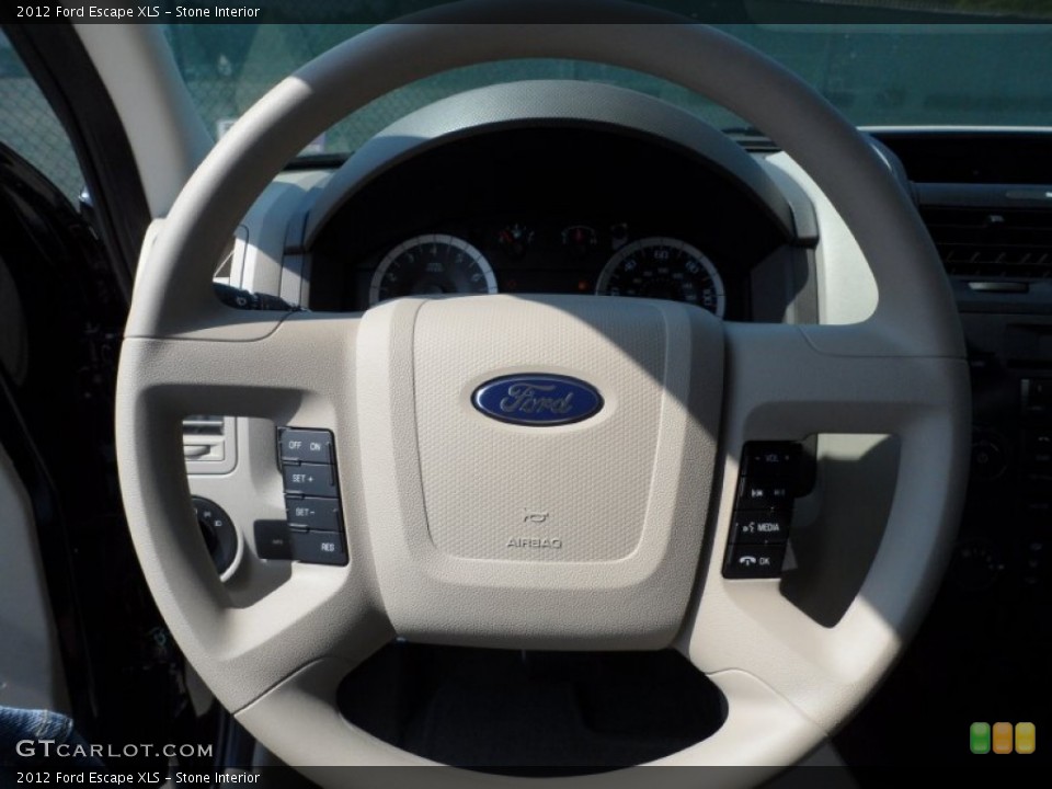 Stone Interior Steering Wheel for the 2012 Ford Escape XLS #54208599