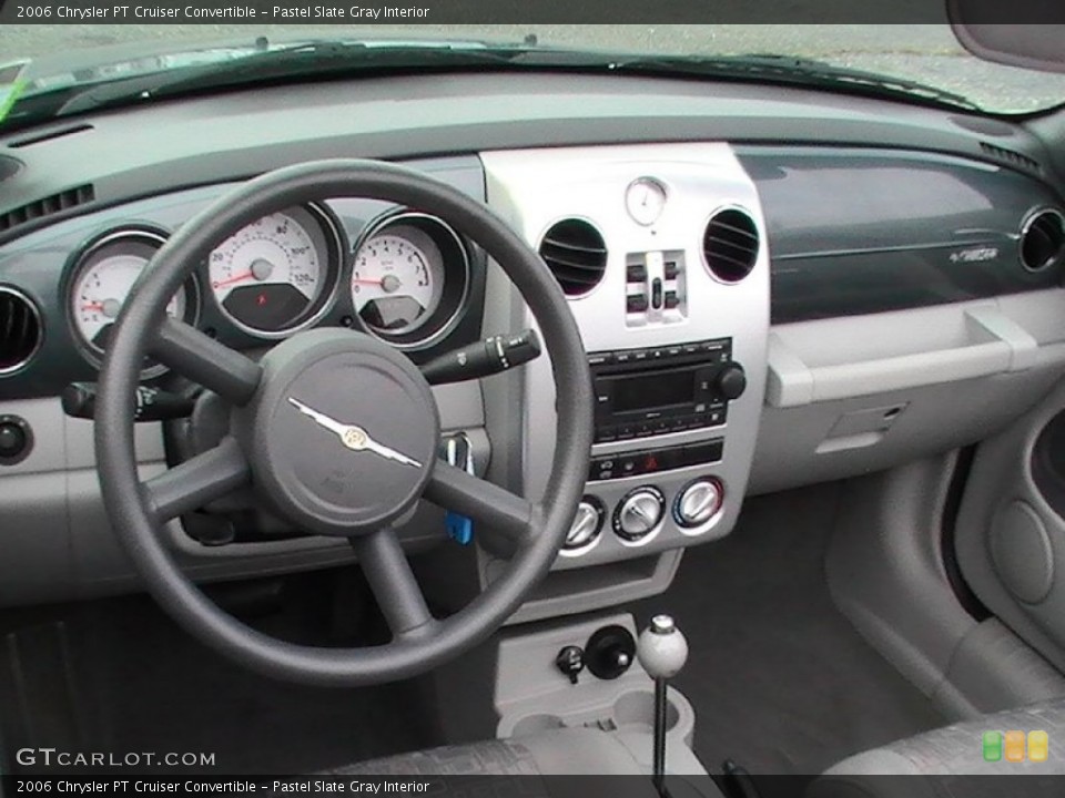 Pastel Slate Gray Interior Dashboard for the 2006 Chrysler PT Cruiser Convertible #54208755