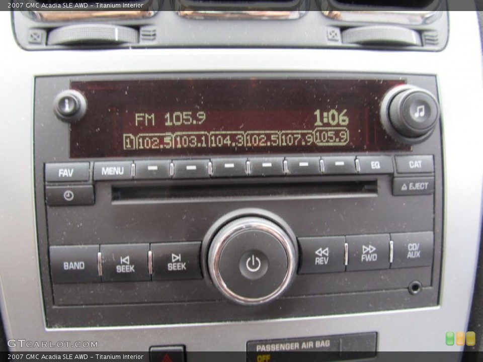 Titanium Interior Audio System for the 2007 GMC Acadia SLE AWD #54209118