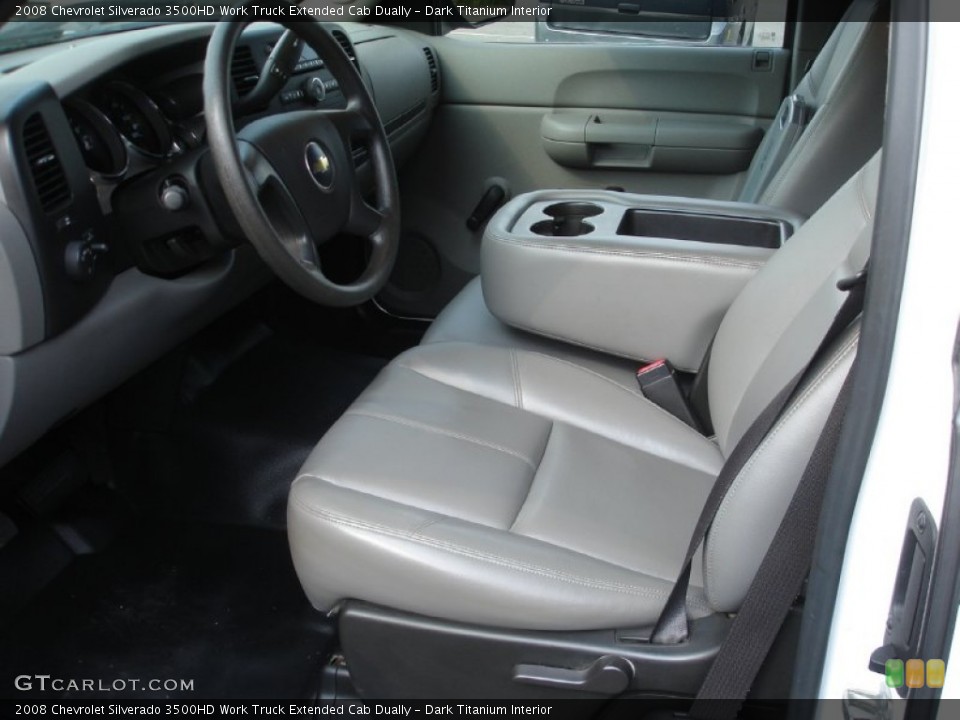Dark Titanium Interior Photo for the 2008 Chevrolet Silverado 3500HD Work Truck Extended Cab Dually #54209394