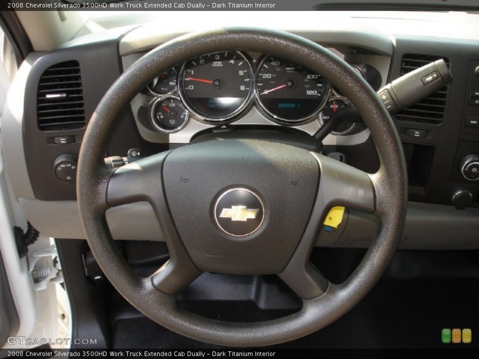 Dark Titanium Interior Steering Wheel for the 2008 Chevrolet Silverado 3500HD Work Truck Extended Cab Dually #54209423