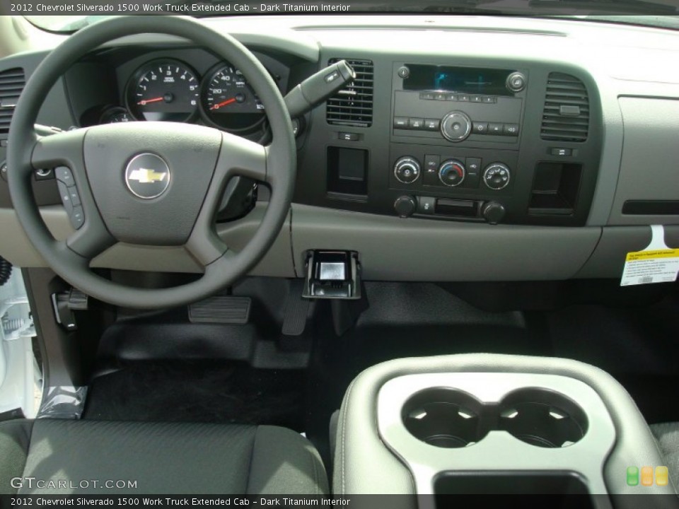 Dark Titanium Interior Dashboard for the 2012 Chevrolet Silverado 1500 Work Truck Extended Cab #54209847