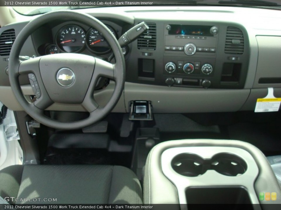 Dark Titanium Interior Dashboard for the 2012 Chevrolet Silverado 1500 Work Truck Extended Cab 4x4 #54209883