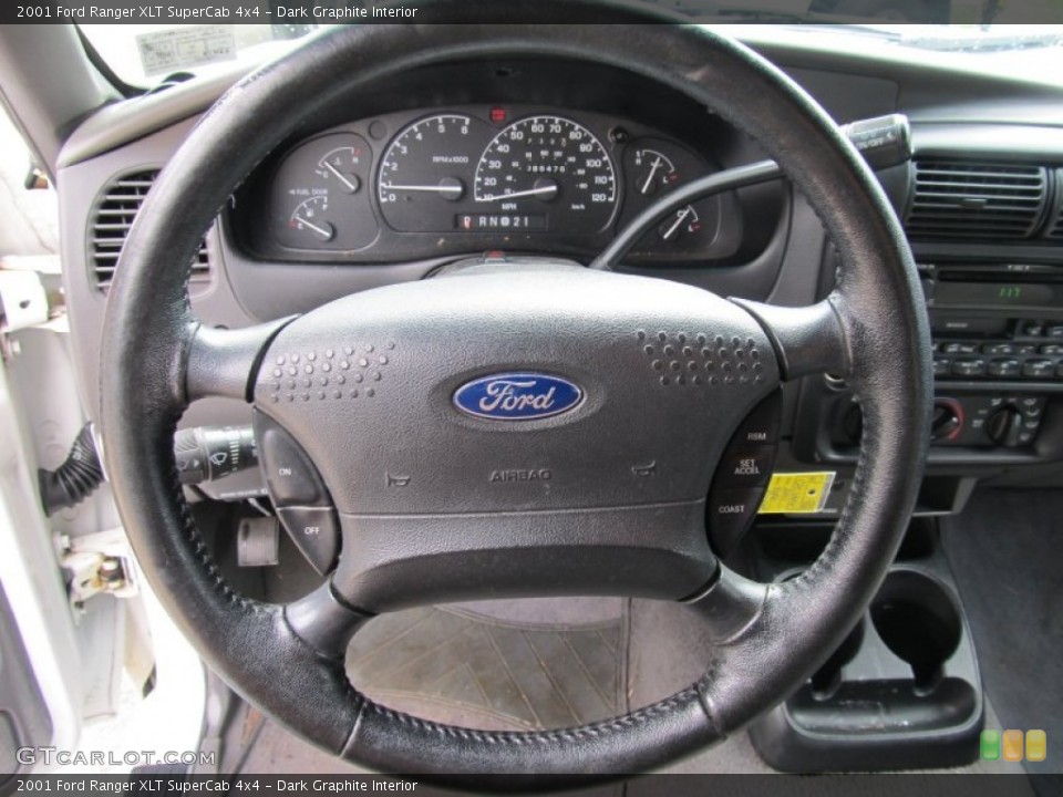 Dark Graphite Interior Steering Wheel for the 2001 Ford Ranger XLT SuperCab 4x4 #54209913