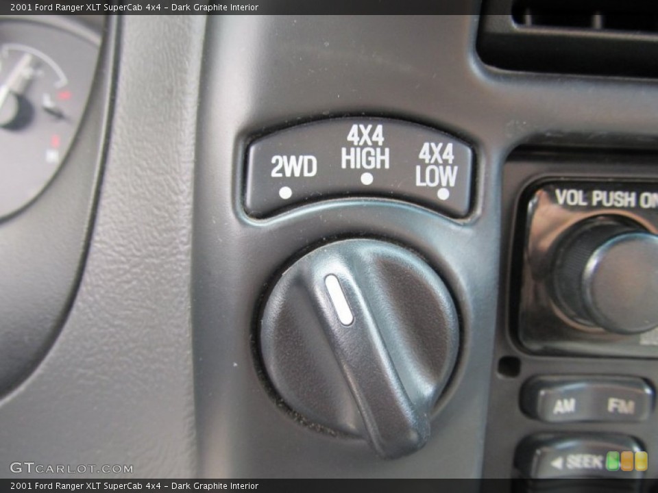 Dark Graphite Interior Controls for the 2001 Ford Ranger XLT SuperCab 4x4 #54209931