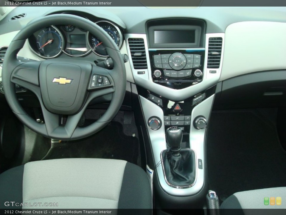 Jet Black/Medium Titanium Interior Dashboard for the 2012 Chevrolet Cruze LS #54209996