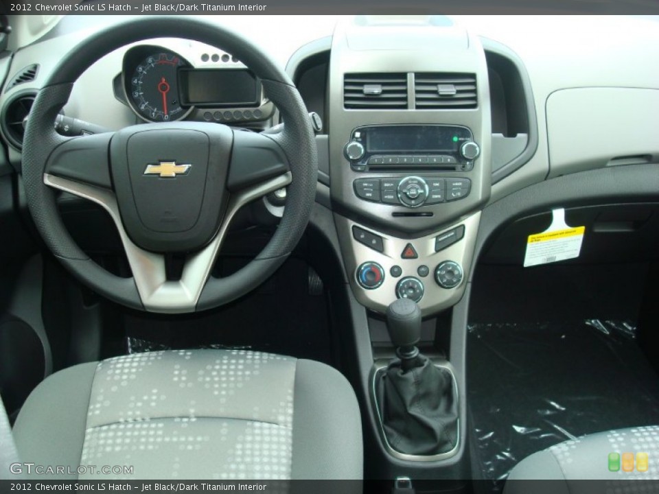 Jet Black/Dark Titanium Interior Dashboard for the 2012 Chevrolet Sonic LS Hatch #54210036