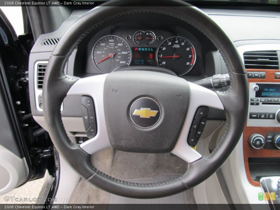 Dark Gray Interior Steering Wheel for the 2008 Chevrolet Equinox LT AWD #54210192