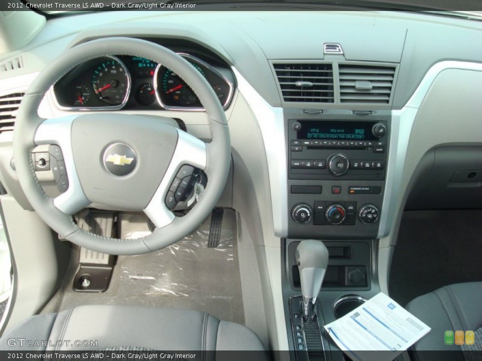 Dark Gray/Light Gray Interior Dashboard for the 2012 Chevrolet Traverse LS AWD #54210440