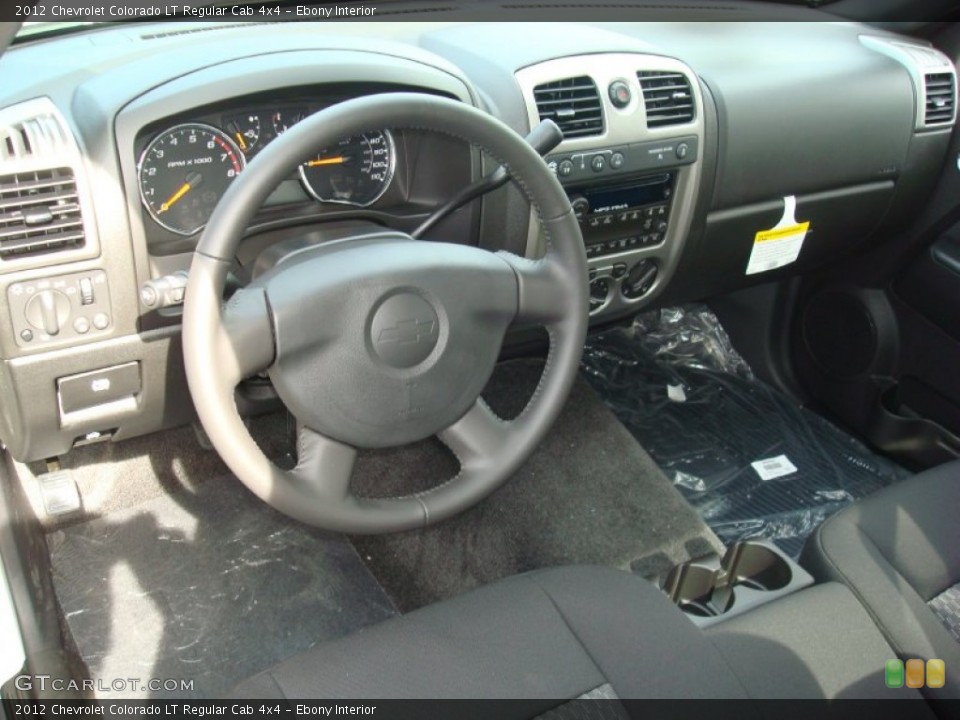 Ebony Interior Prime Interior for the 2012 Chevrolet Colorado LT Regular Cab 4x4 #54210480