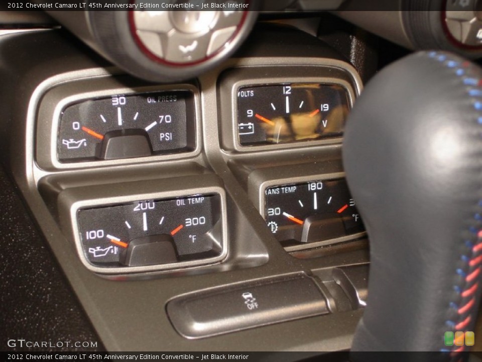 Jet Black Interior Gauges for the 2012 Chevrolet Camaro LT 45th Anniversary Edition Convertible #54210618