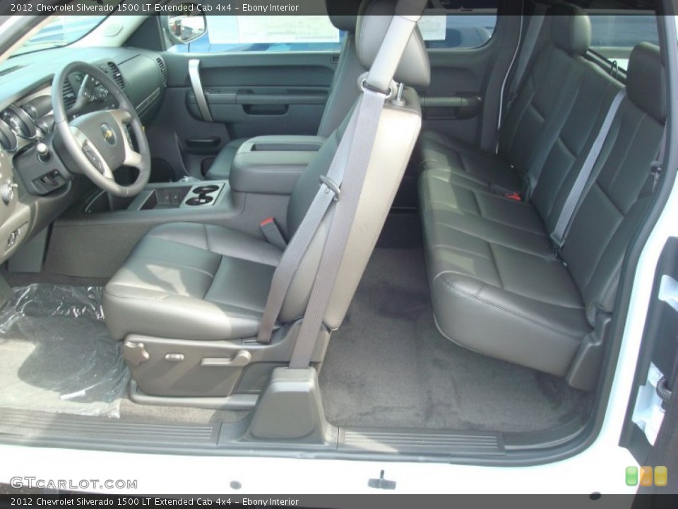 Ebony Interior Photo for the 2012 Chevrolet Silverado 1500 LT Extended Cab 4x4 #54210762