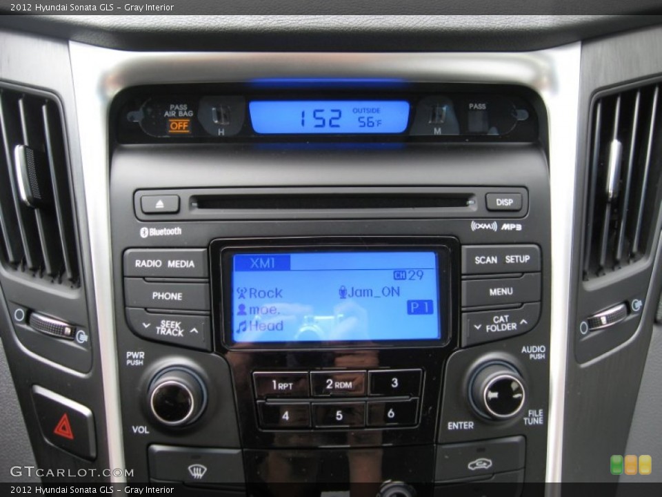 Gray Interior Audio System for the 2012 Hyundai Sonata GLS #54211683