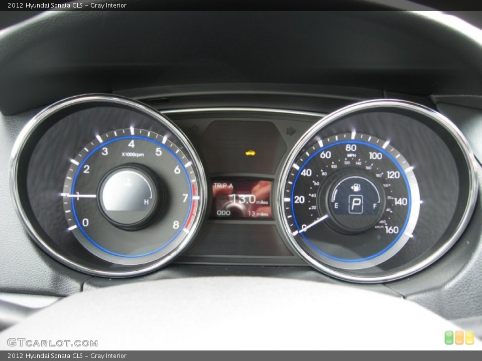 Gray Interior Gauges for the 2012 Hyundai Sonata GLS #54212219