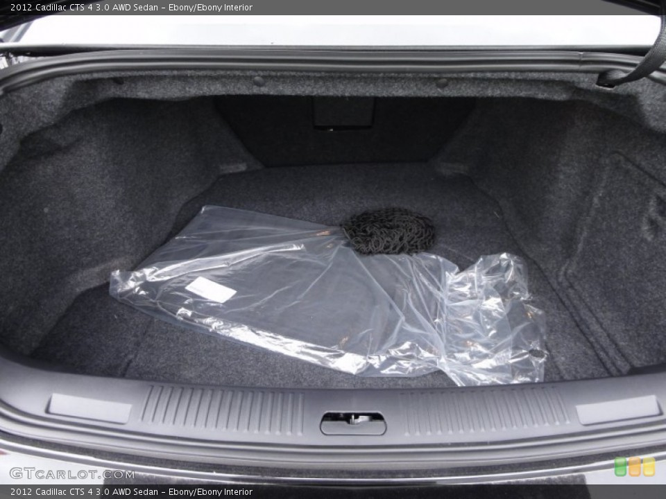 Ebony/Ebony Interior Trunk for the 2012 Cadillac CTS 4 3.0 AWD Sedan #54212499