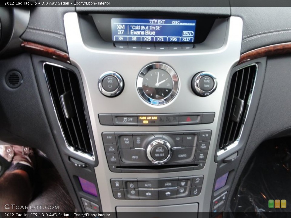 Ebony/Ebony Interior Controls for the 2012 Cadillac CTS 4 3.0 AWD Sedan #54212517