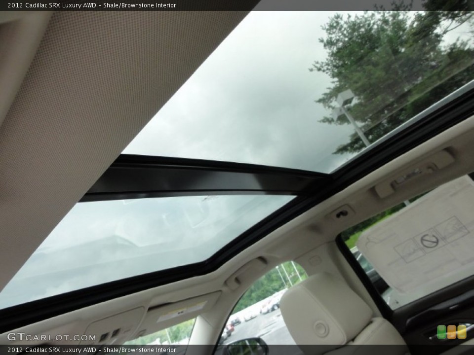 Shale/Brownstone Interior Sunroof for the 2012 Cadillac SRX Luxury AWD #54212709