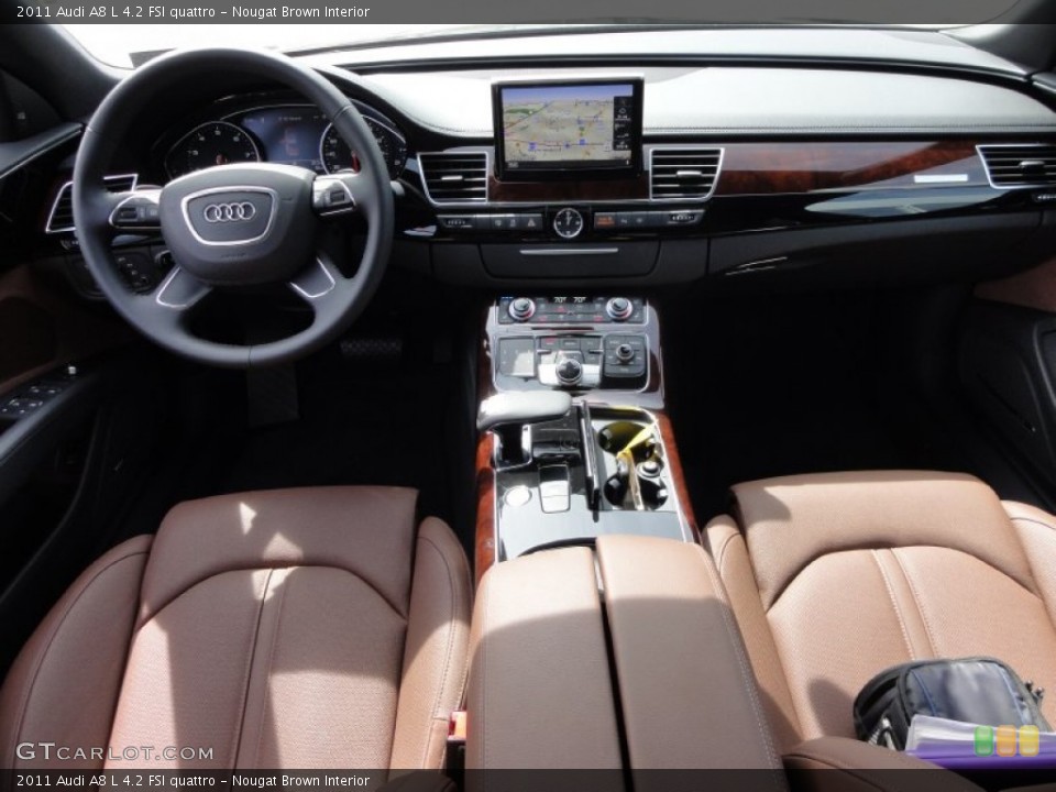 Nougat Brown Interior Dashboard for the 2011 Audi A8 L 4.2 FSI quattro #54212886