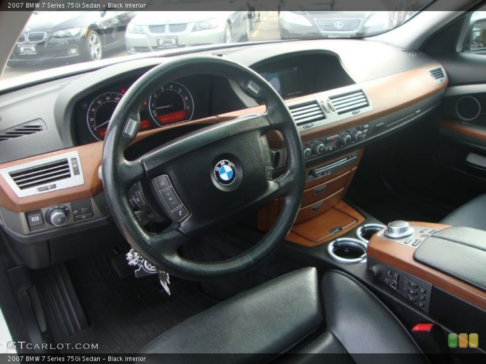 Black Interior Dashboard for the 2007 BMW 7 Series 750i Sedan #54213057