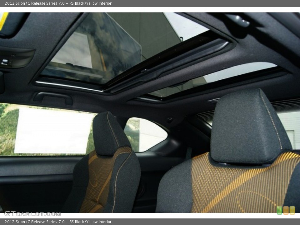 RS Black/Yellow Interior Sunroof for the 2012 Scion tC Release Series 7.0 #54214626