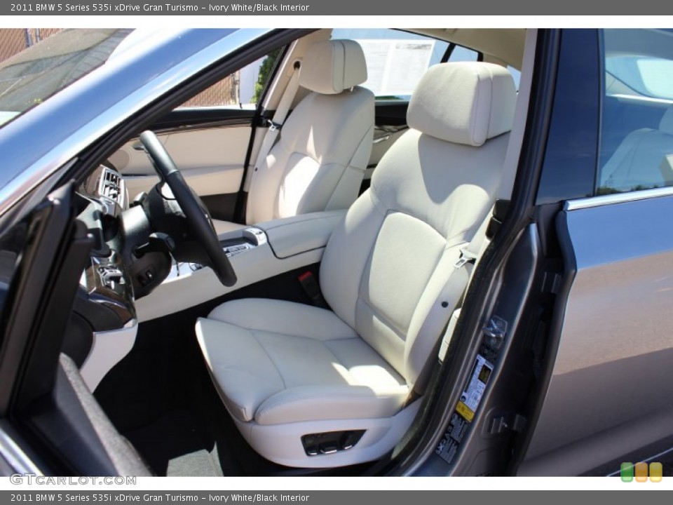 Ivory White/Black Interior Photo for the 2011 BMW 5 Series 535i xDrive Gran Turismo #54216135