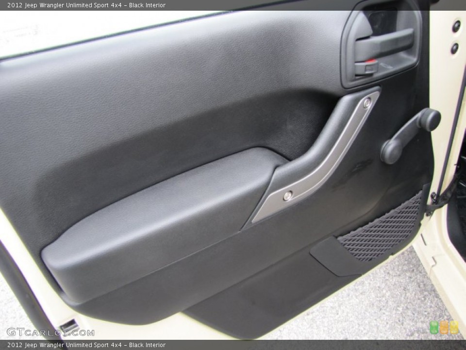 Black Interior Door Panel for the 2012 Jeep Wrangler Unlimited Sport 4x4 #54216562