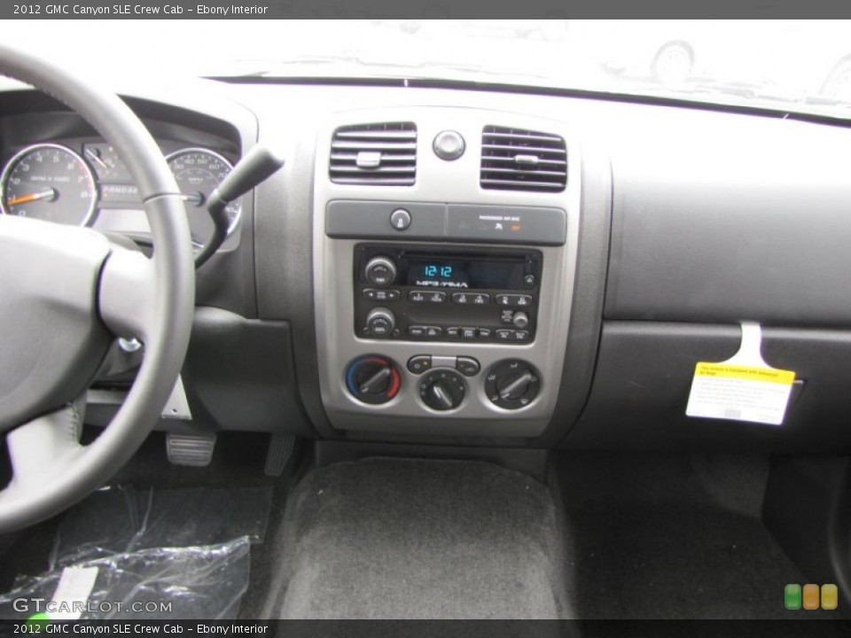 Ebony Interior Controls for the 2012 GMC Canyon SLE Crew Cab #54216966