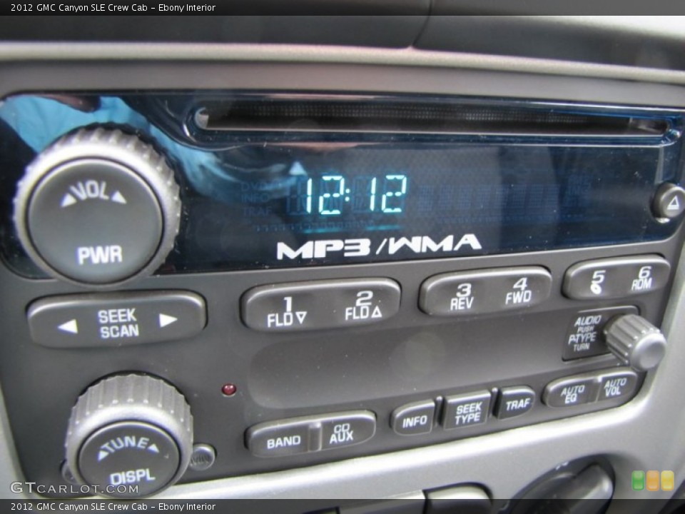 Ebony Interior Audio System for the 2012 GMC Canyon SLE Crew Cab #54217002