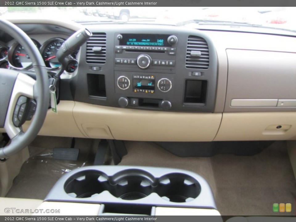 Very Dark Cashmere/Light Cashmere Interior Dashboard for the 2012 GMC Sierra 1500 SLE Crew Cab #54217749