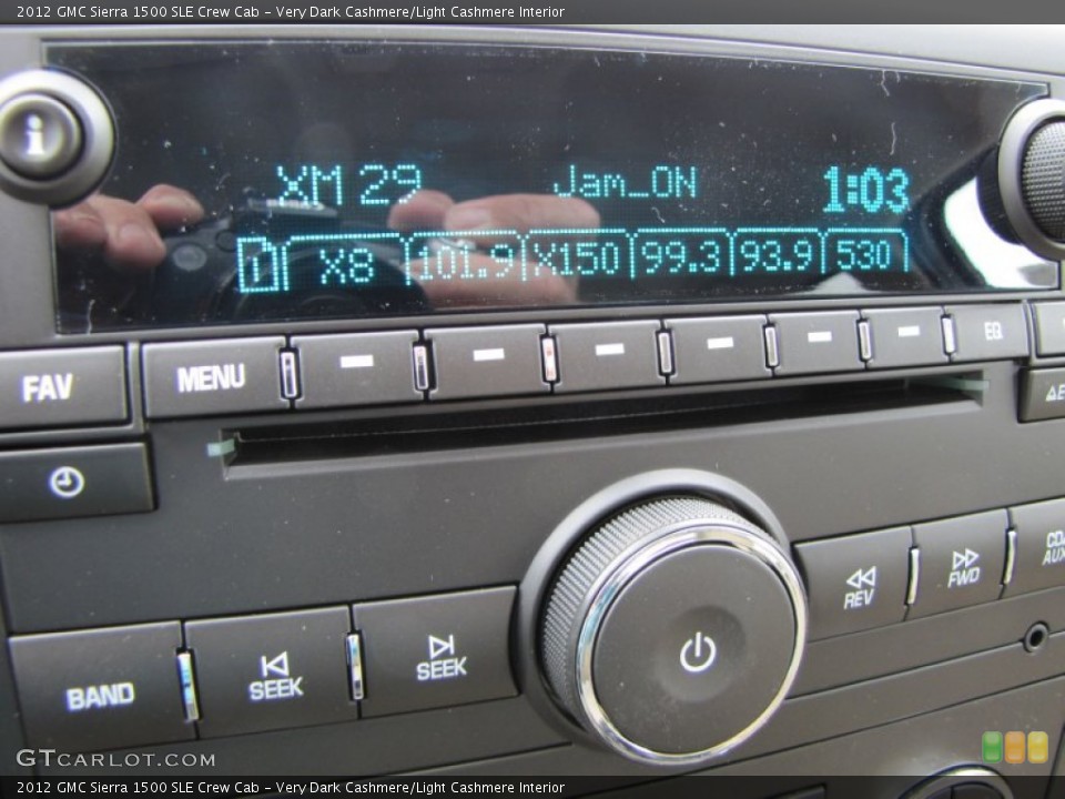 Very Dark Cashmere/Light Cashmere Interior Audio System for the 2012 GMC Sierra 1500 SLE Crew Cab #54217781