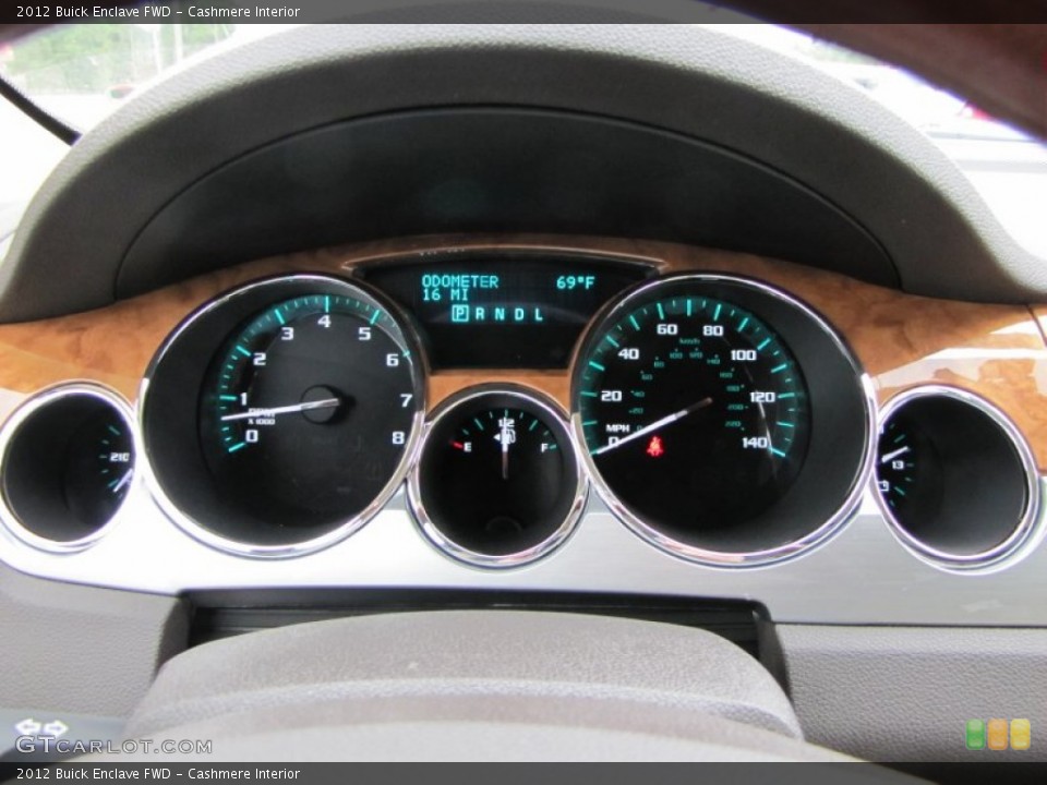 Cashmere Interior Gauges for the 2012 Buick Enclave FWD #54217976
